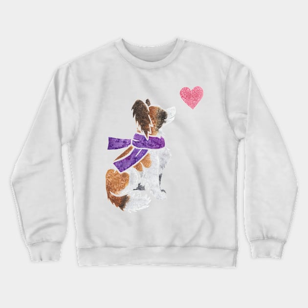 Watercolour Papillon Crewneck Sweatshirt by animalartbyjess